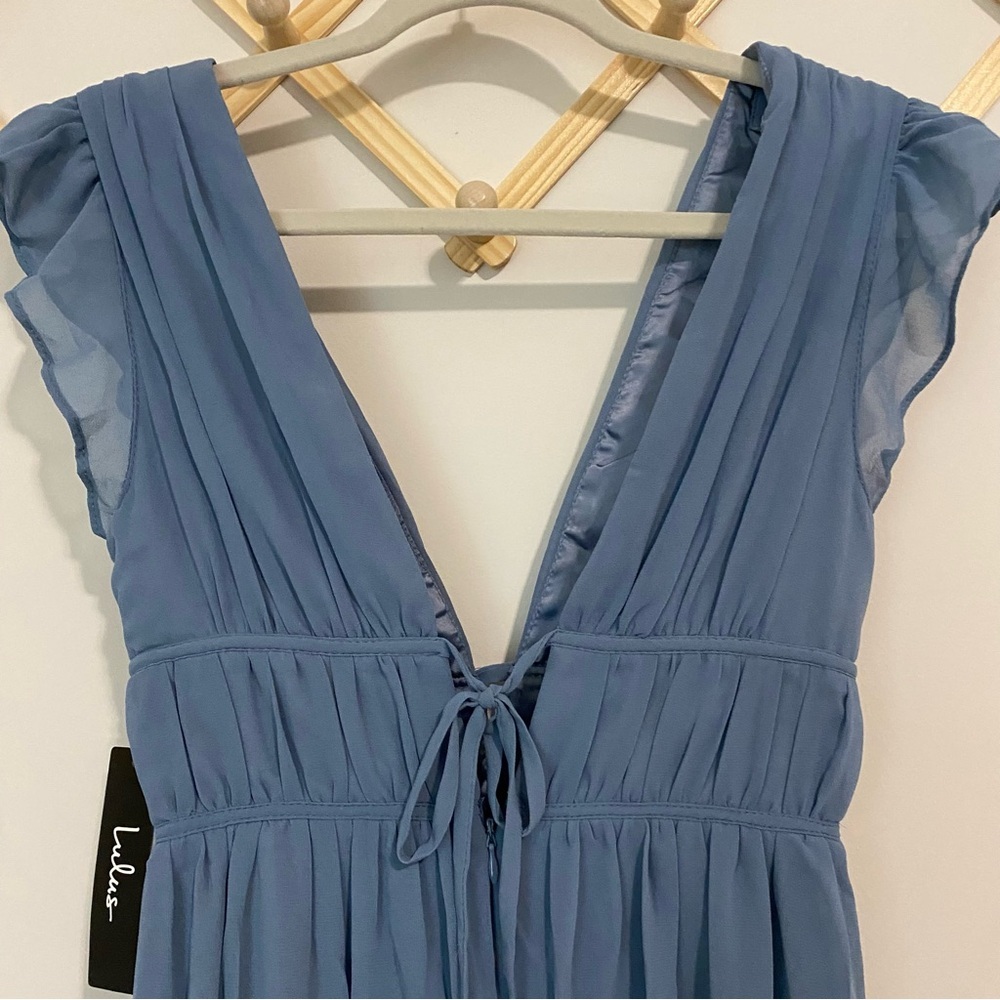 NWT Lulu’s I’m All Yours Chiffon Maxi Dress size XS - Picture 11 of 13